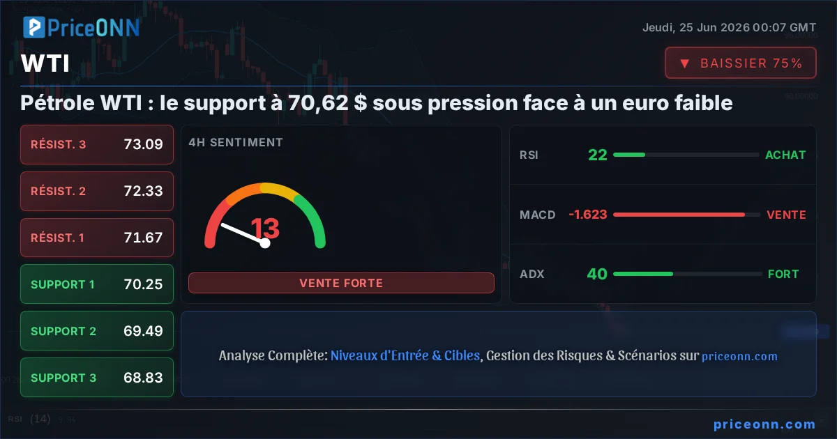 WTI Analyse Technique | PriceONN