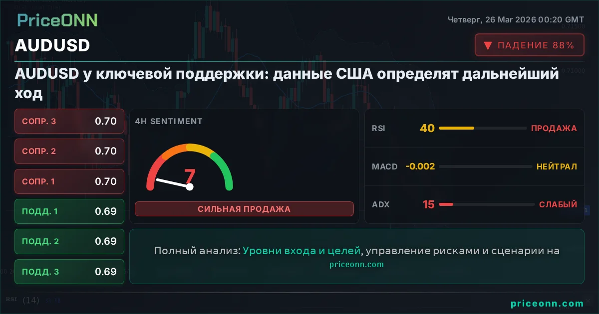 AUDUSD Технический Анализ | PriceONN
