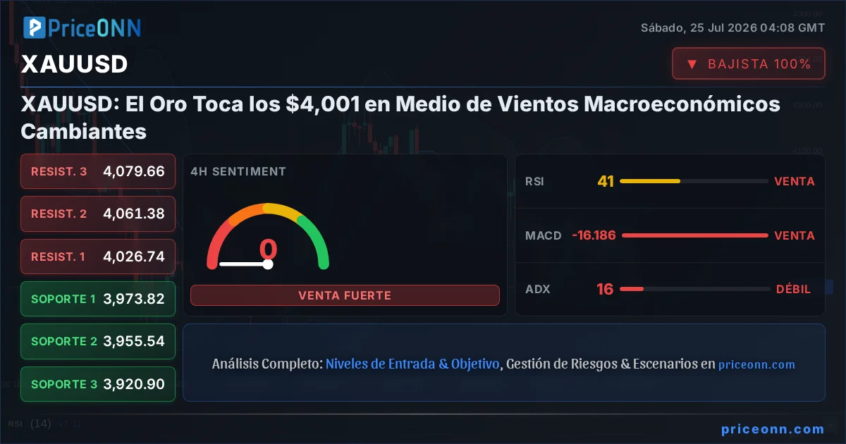 XAUUSD Análisis Técnico | PriceONN