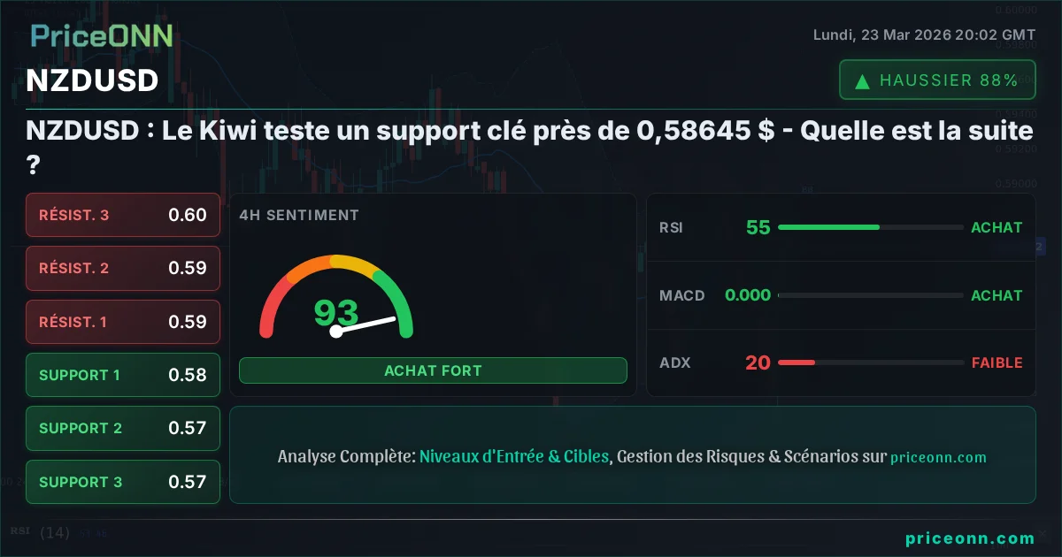 NZDUSD Analyse Technique | PriceONN