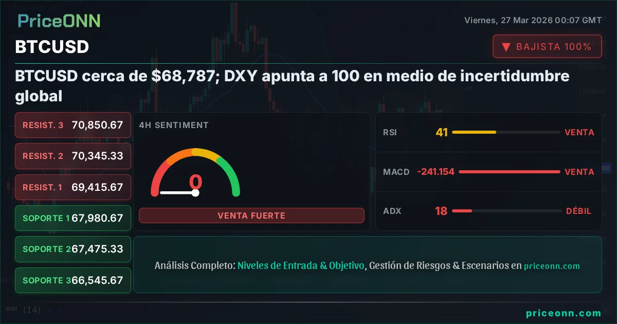 BTCUSD Análisis Técnico | PriceONN