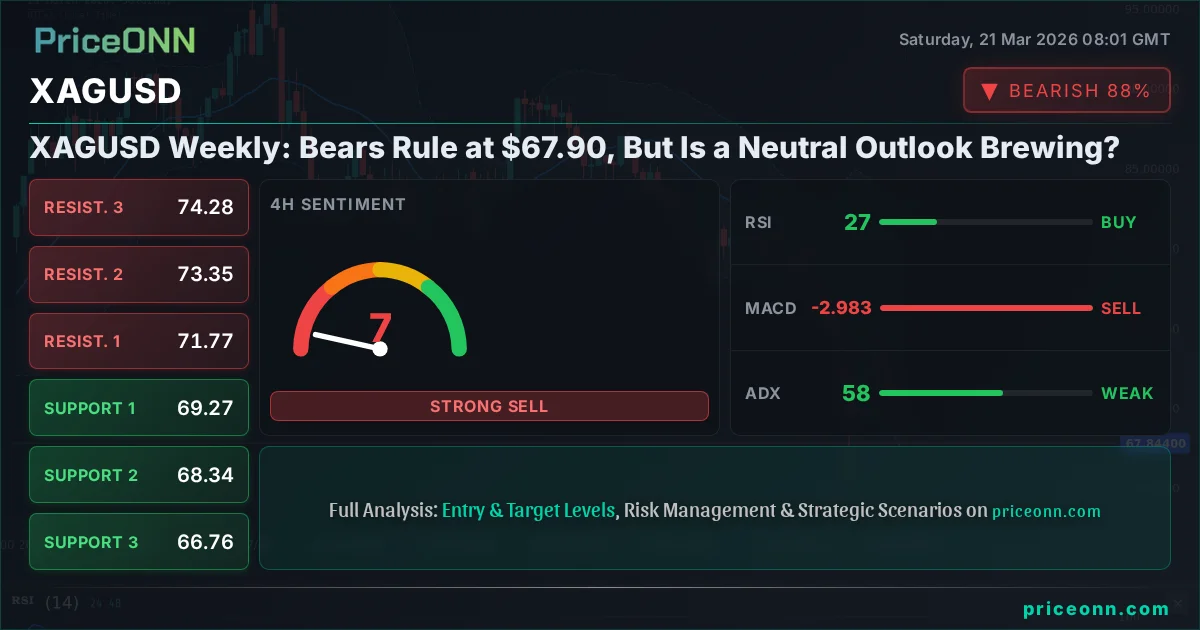 XAGUSD Technical Analysis | PriceONN