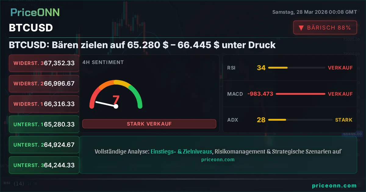 BTCUSD Technische Analyse | PriceONN