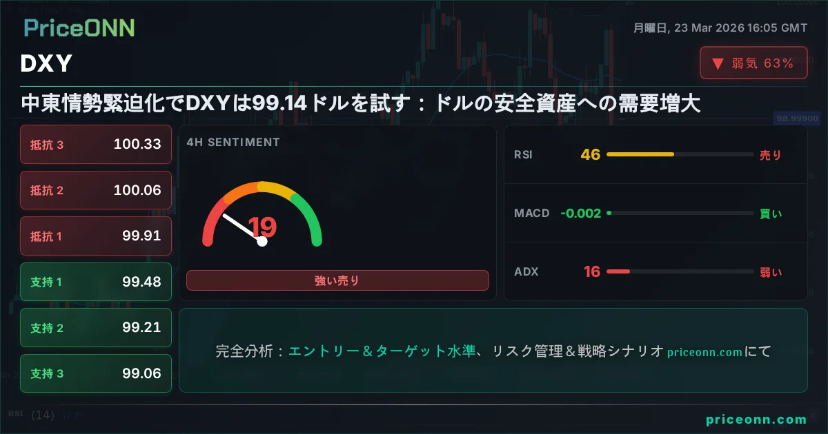 DXY テクニカル分析 | PriceONN
