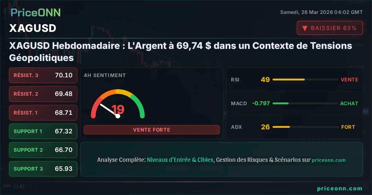 XAGUSD Analyse Technique | PriceONN