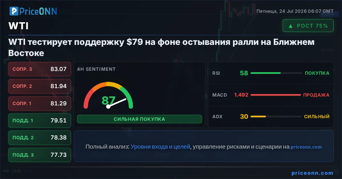 WTI Технический Анализ | PriceONN