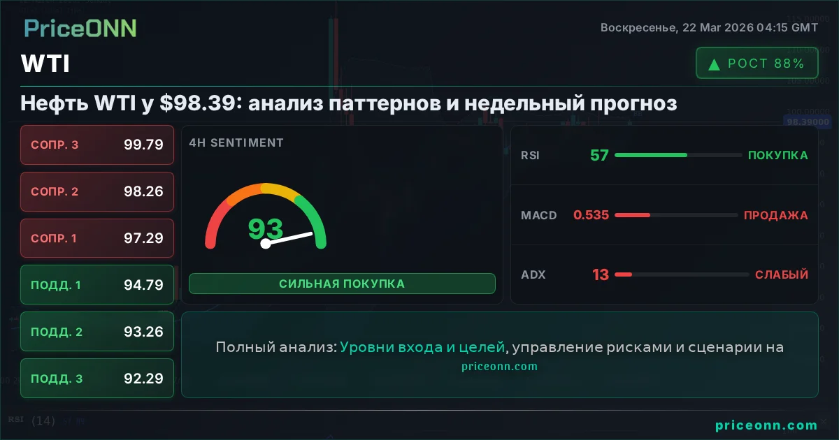 WTI Технический Анализ | PriceONN