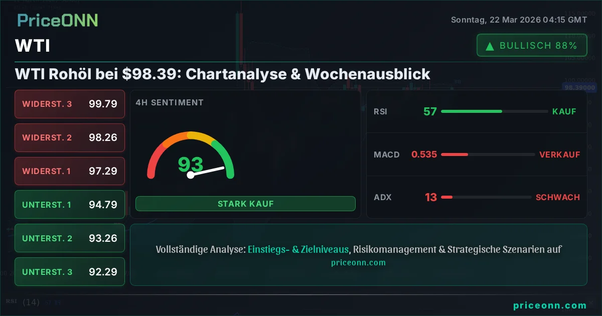 WTI Technische Analyse | PriceONN