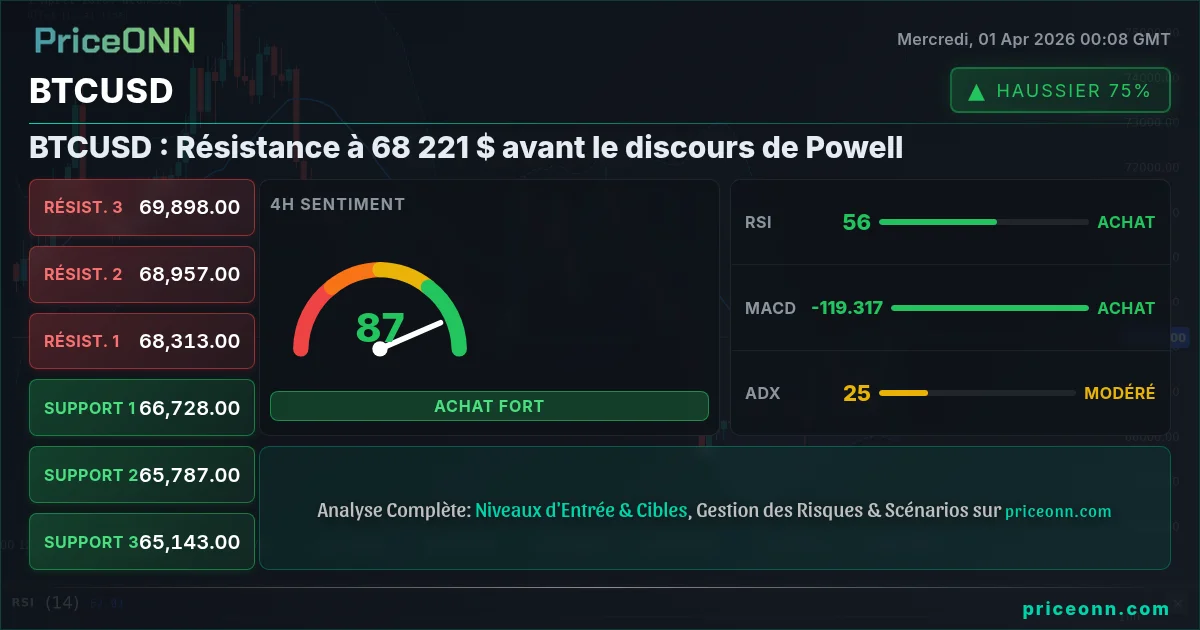 BTCUSD Analyse Technique | PriceONN