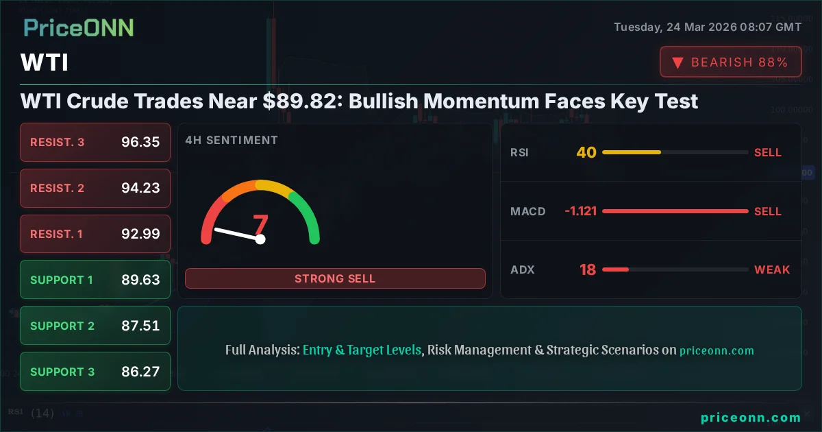 WTI Technical Analysis | PriceONN