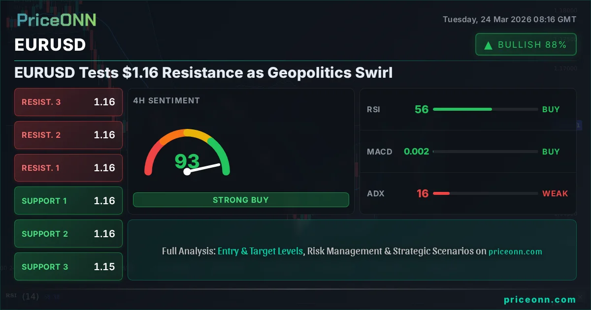 EURUSD Technical Analysis | PriceONN