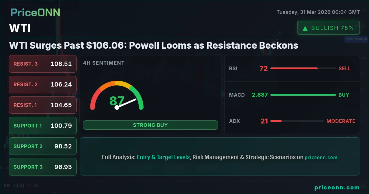 WTI Technical Analysis | PriceONN