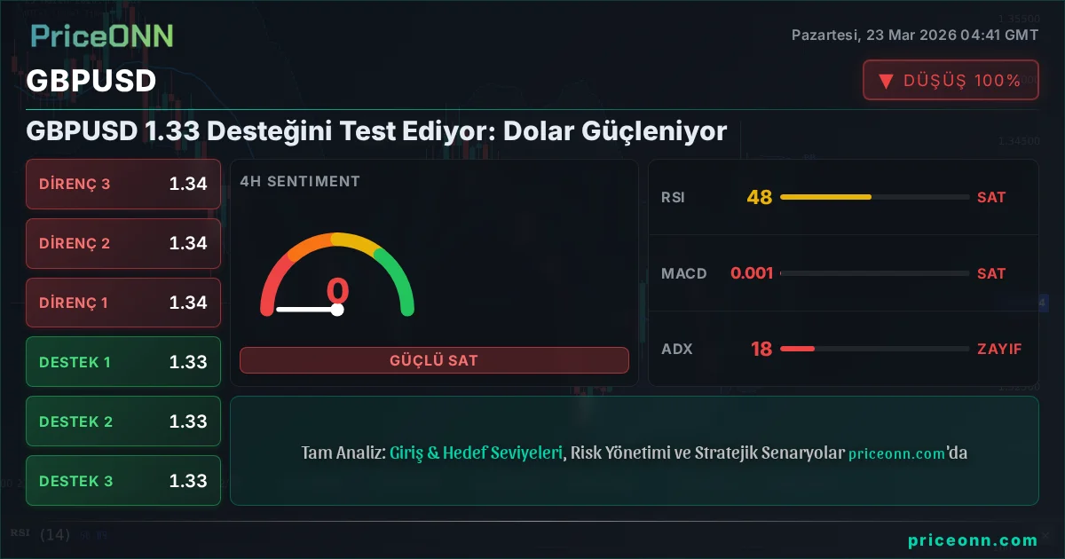 GBPUSD Teknik Analiz | PriceONN