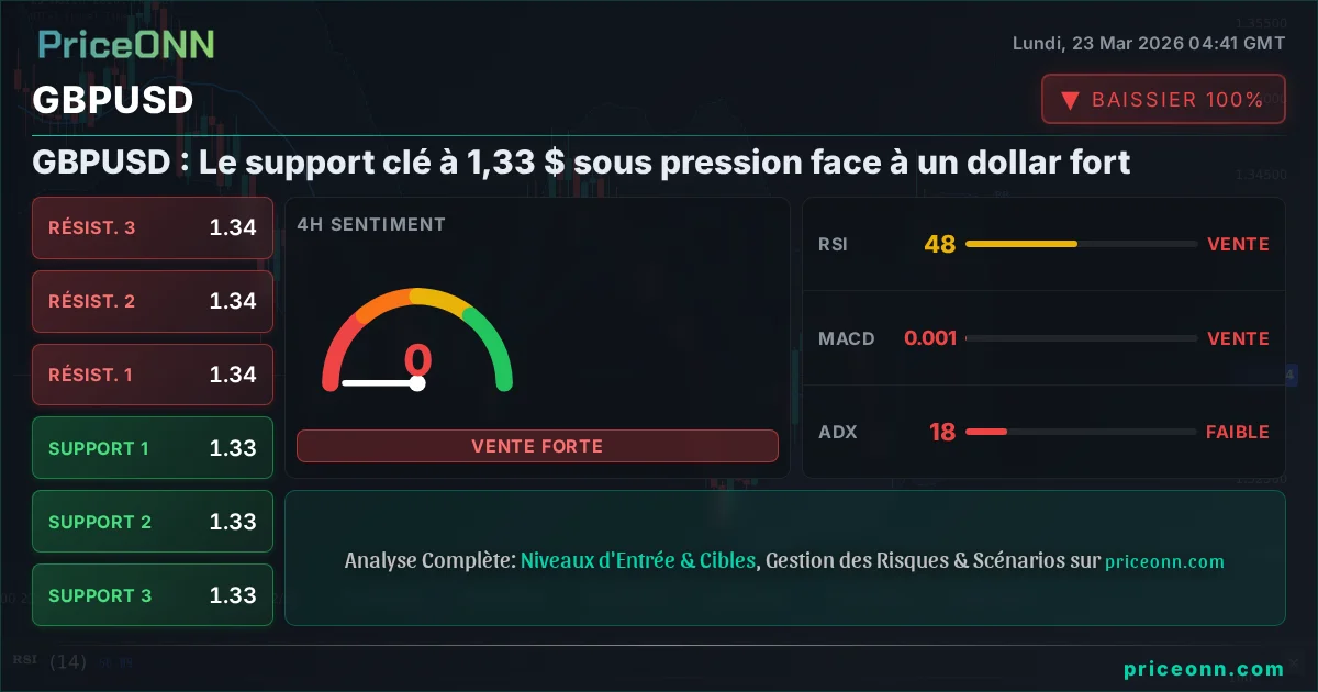 GBPUSD Analyse Technique | PriceONN