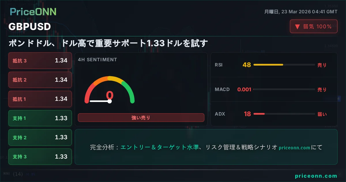 GBPUSD テクニカル分析 | PriceONN
