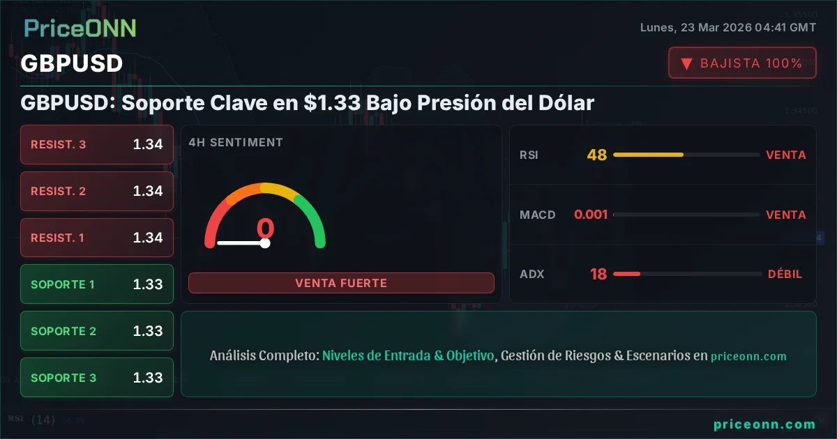 GBPUSD Análisis Técnico | PriceONN