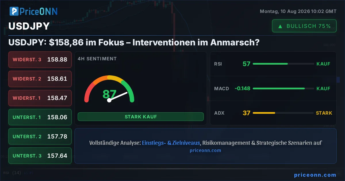 USDJPY Technische Analyse | PriceONN