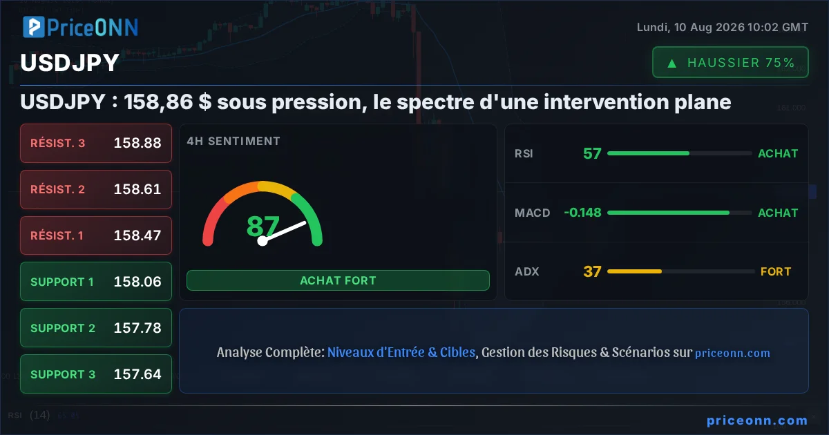 USDJPY Analyse Technique | PriceONN