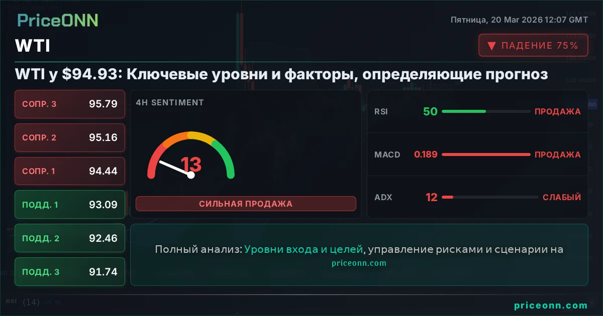 WTI Технический Анализ | PriceONN