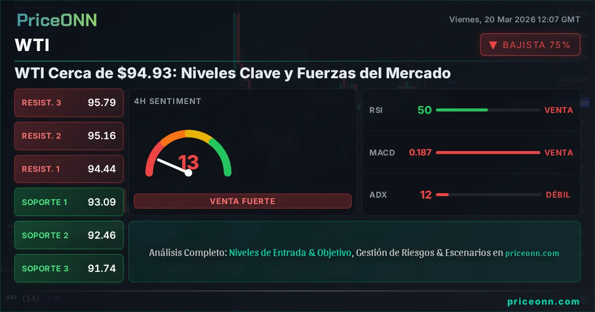 WTI Análisis Técnico | PriceONN