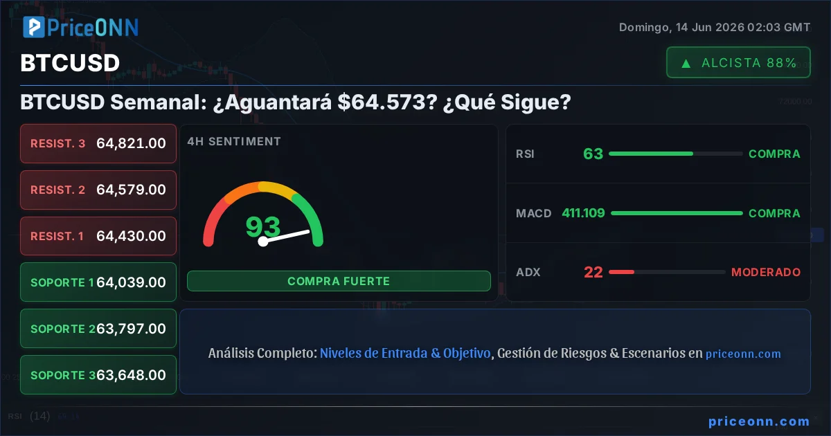 BTCUSD Análisis Técnico | PriceONN
