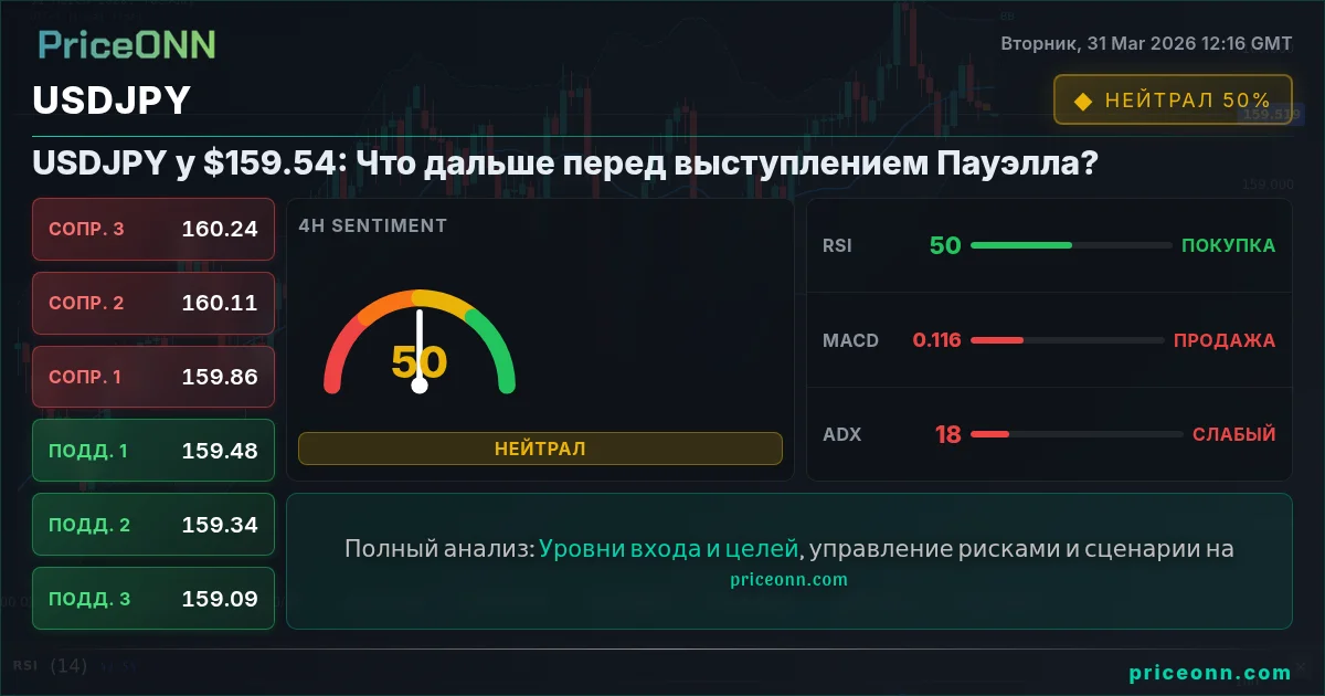 USDJPY Технический Анализ | PriceONN