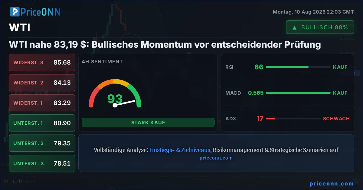 WTI Technische Analyse | PriceONN