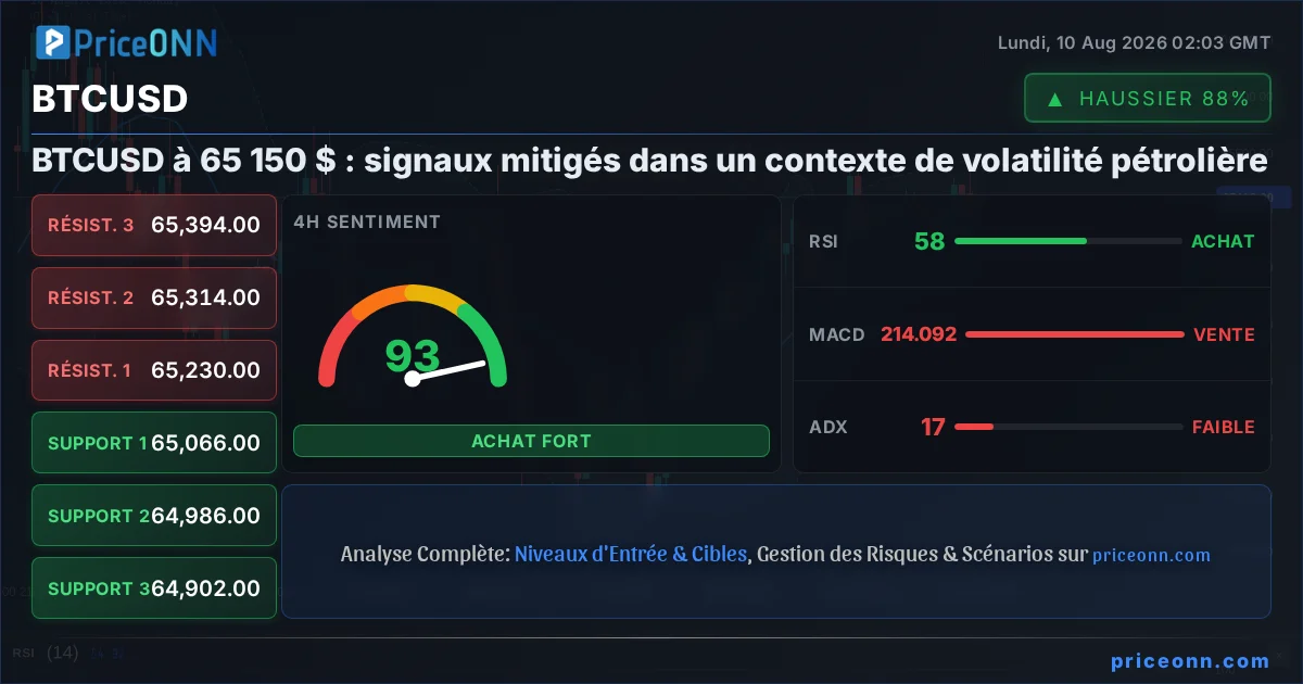 BTCUSD Analyse Technique | PriceONN