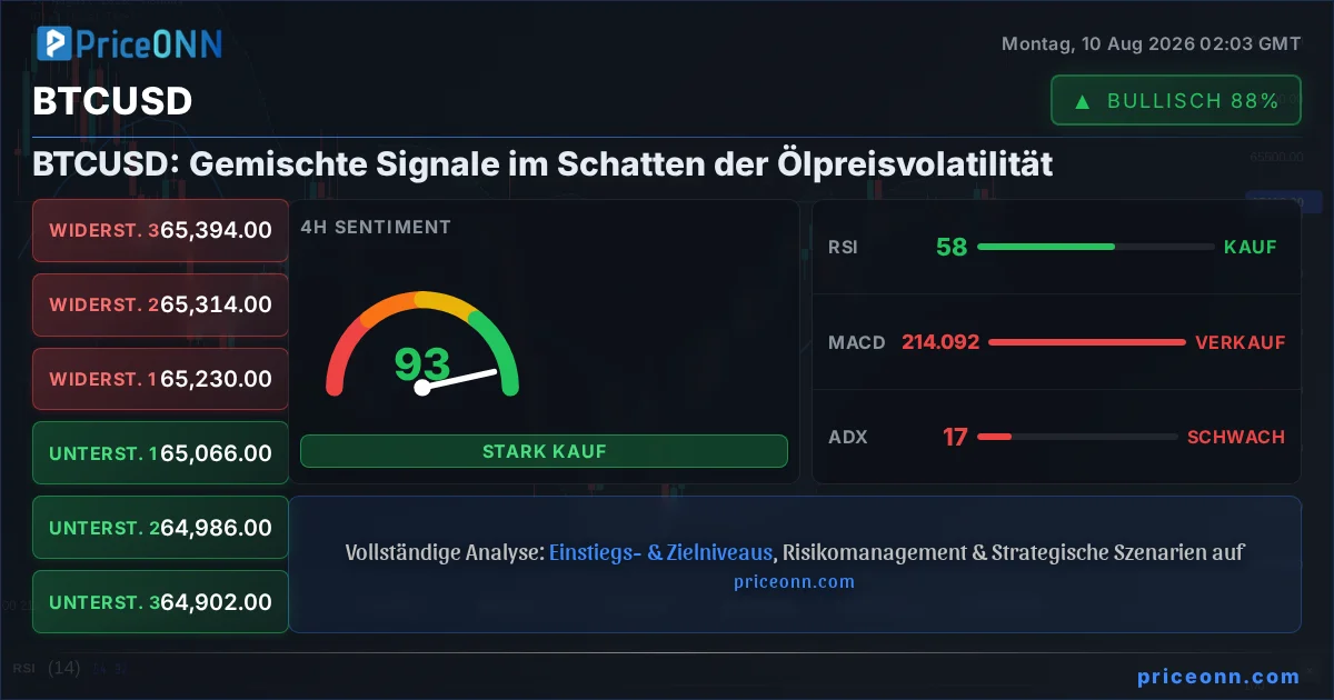 BTCUSD Technische Analyse | PriceONN