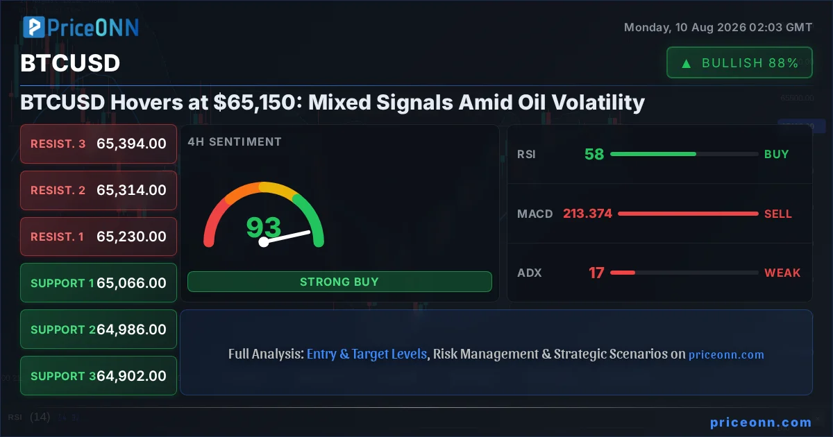 BTCUSD Technical Analysis | PriceONN