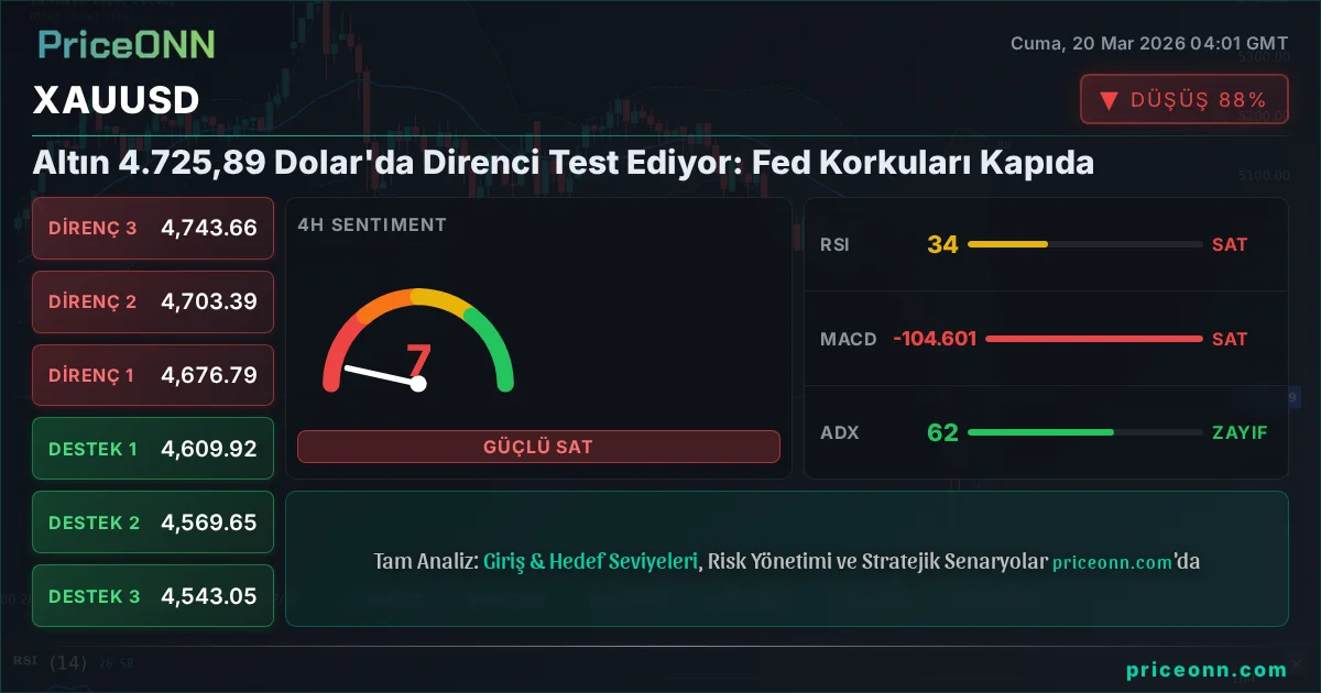 XAUUSD Teknik Analiz | PriceONN