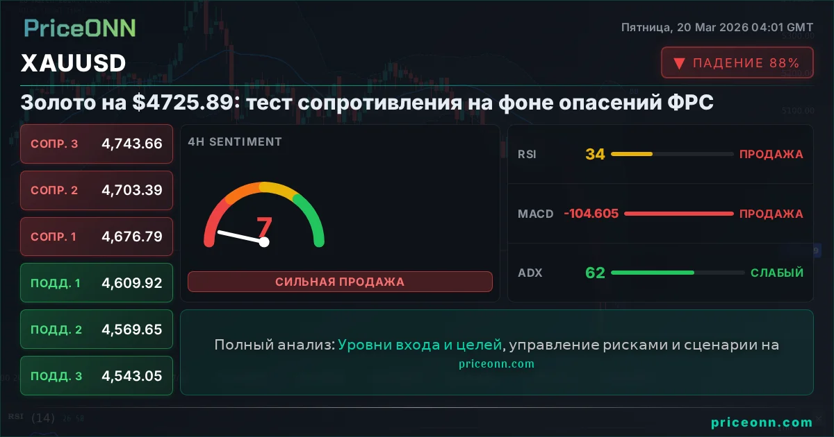 XAUUSD Технический Анализ | PriceONN
