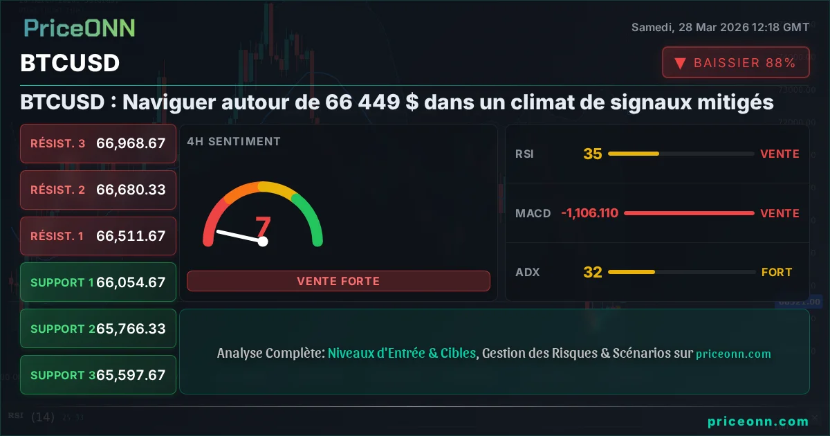 BTCUSD Analyse Technique | PriceONN