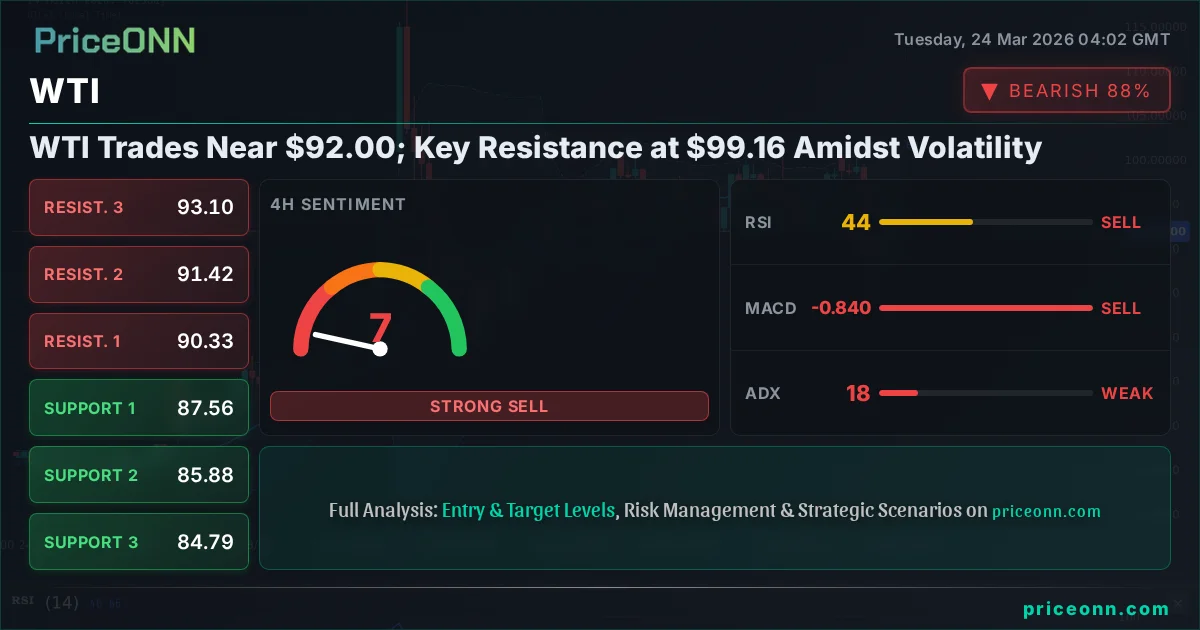 WTI Technical Analysis | PriceONN