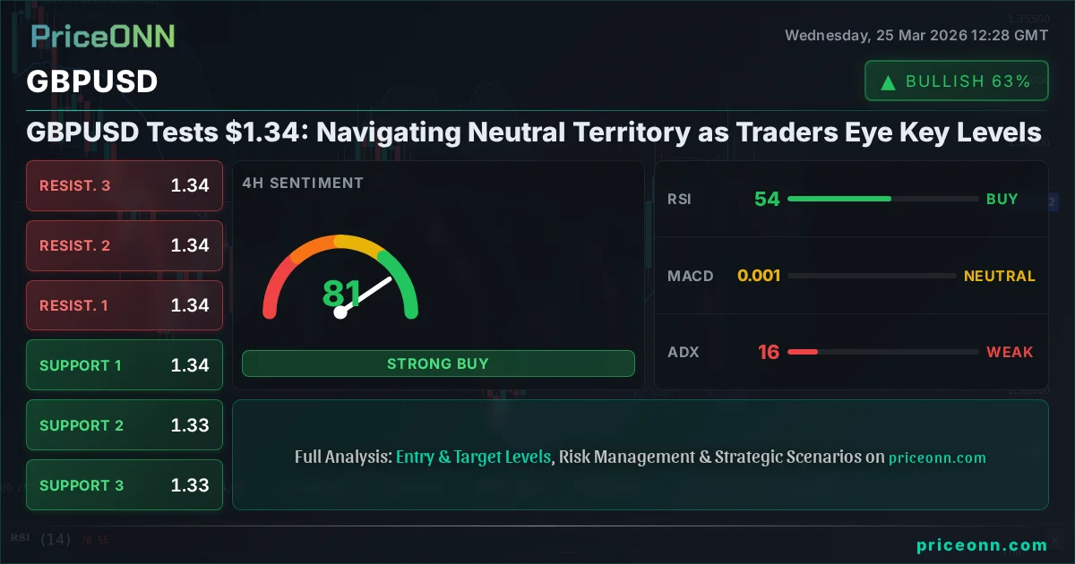 GBPUSD Technical Analysis | PriceONN