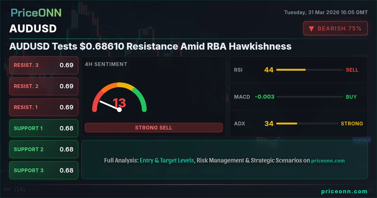 AUDUSD Technical Analysis | PriceONN