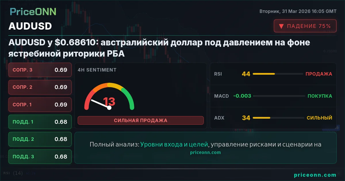 AUDUSD Технический Анализ | PriceONN