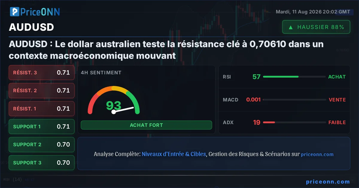 AUDUSD Analyse Technique | PriceONN