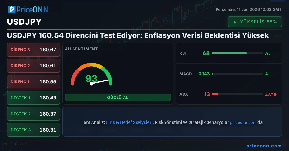 USDJPY Teknik Analiz | PriceONN