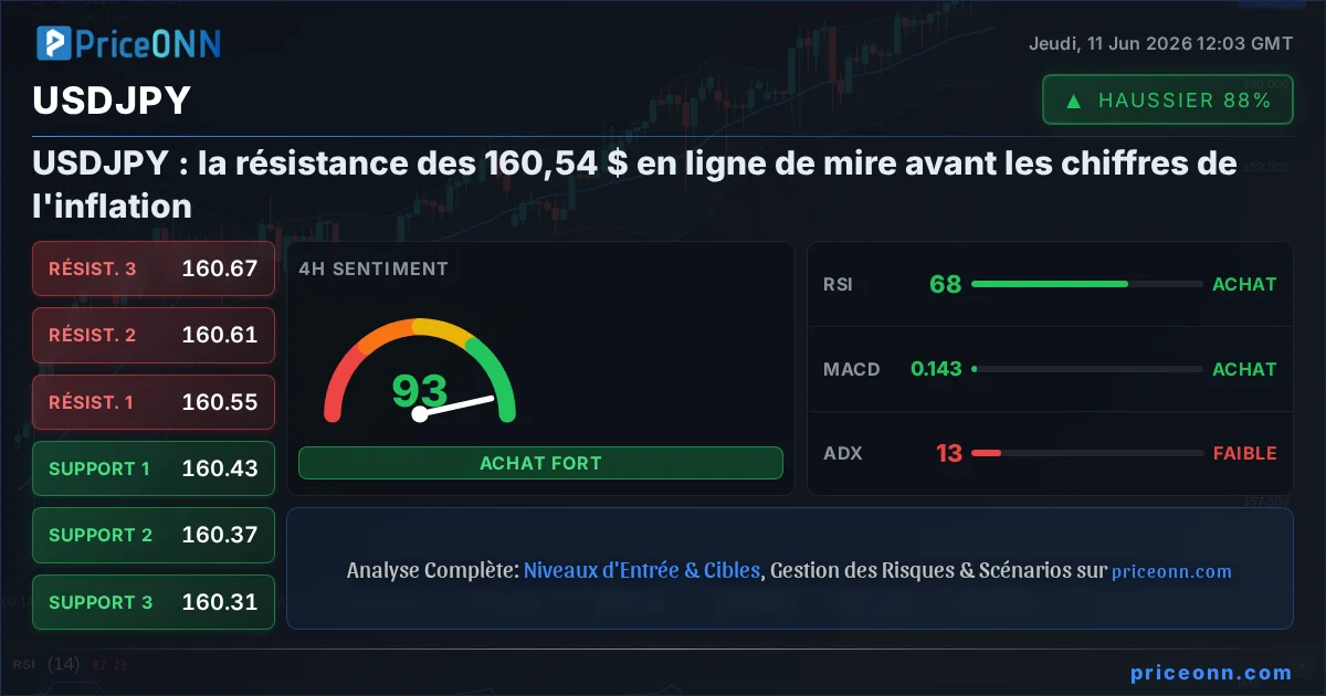 USDJPY Analyse Technique | PriceONN