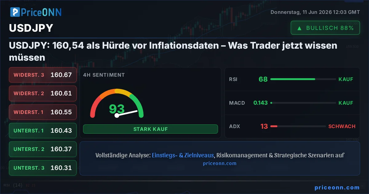 USDJPY Technische Analyse | PriceONN