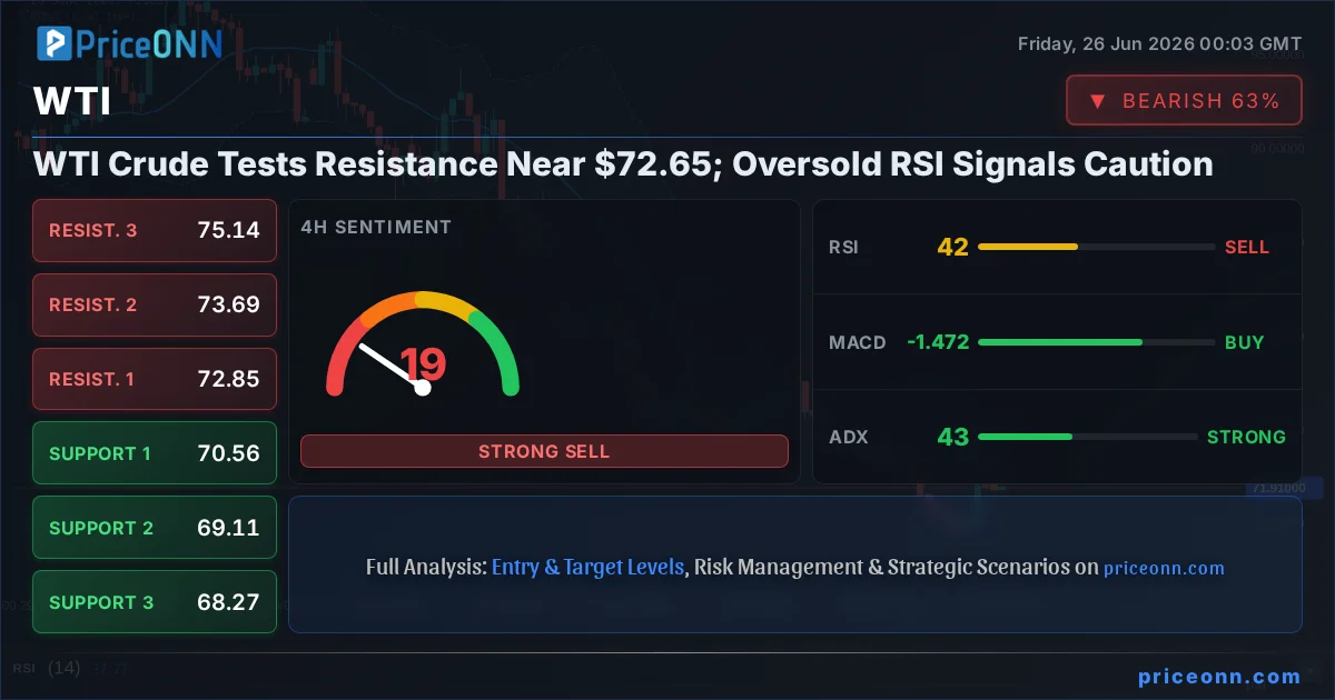 WTI Technical Analysis | PriceONN