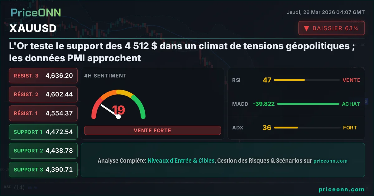 XAUUSD Analyse Technique | PriceONN