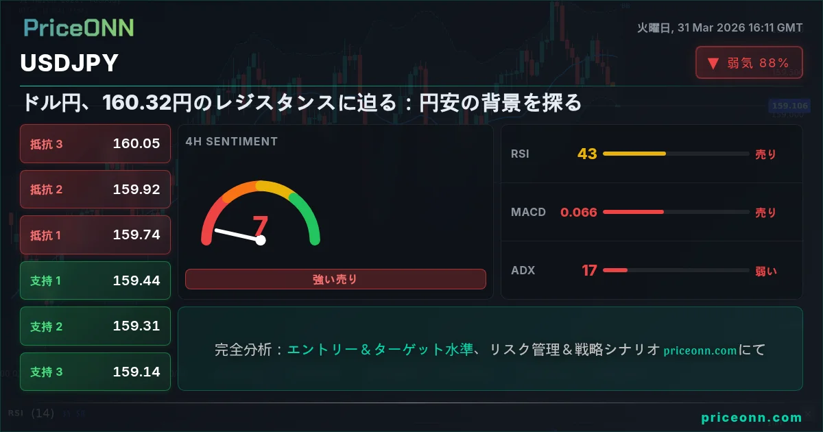 USDJPY テクニカル分析 | PriceONN
