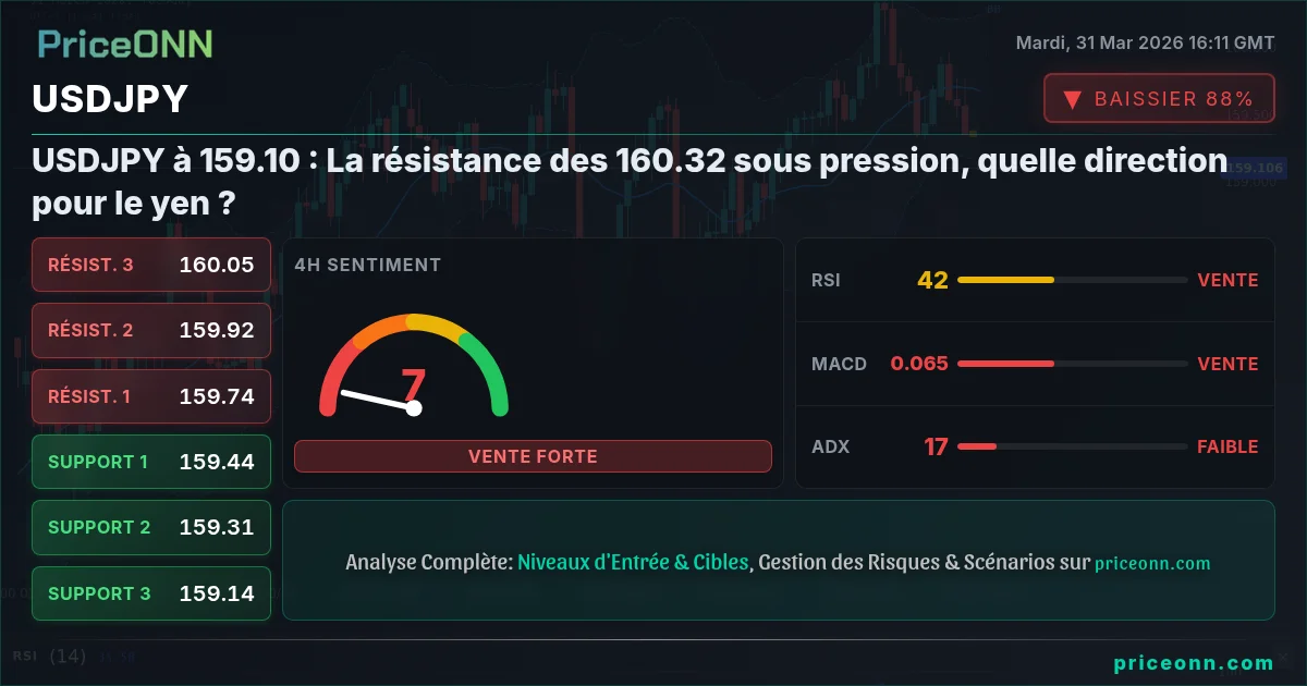 USDJPY Analyse Technique | PriceONN