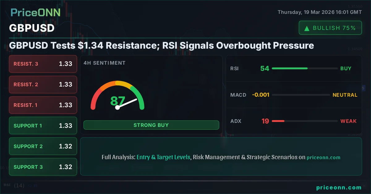 GBPUSD Technical Analysis | PriceONN