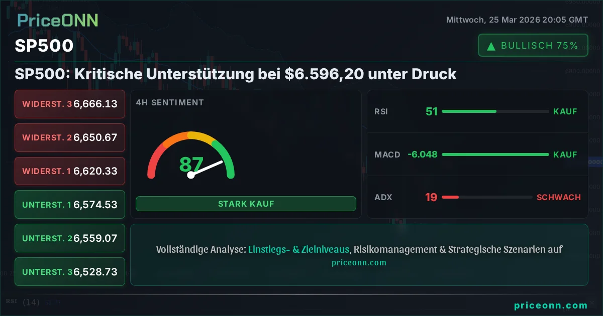 SP500 Technische Analyse | PriceONN