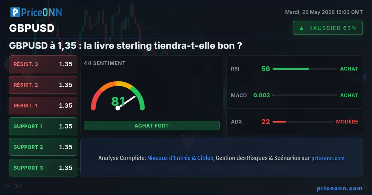 GBPUSD Analyse Technique | PriceONN