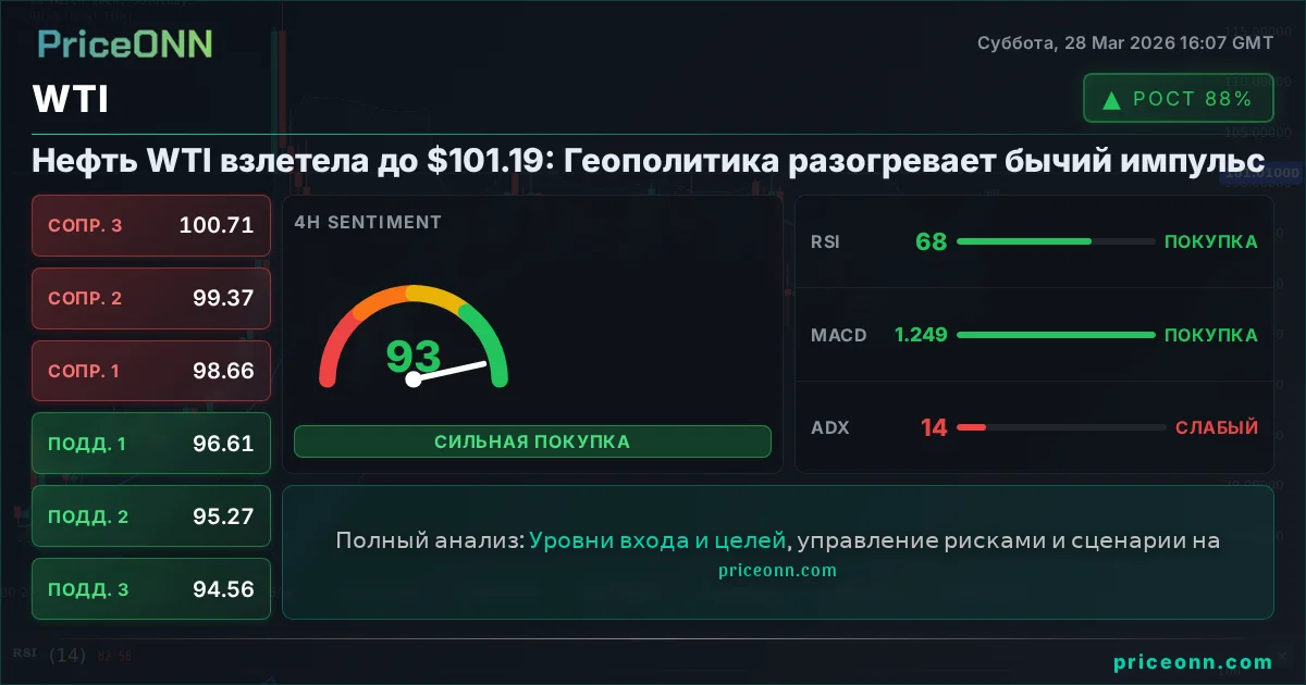 WTI Технический Анализ | PriceONN