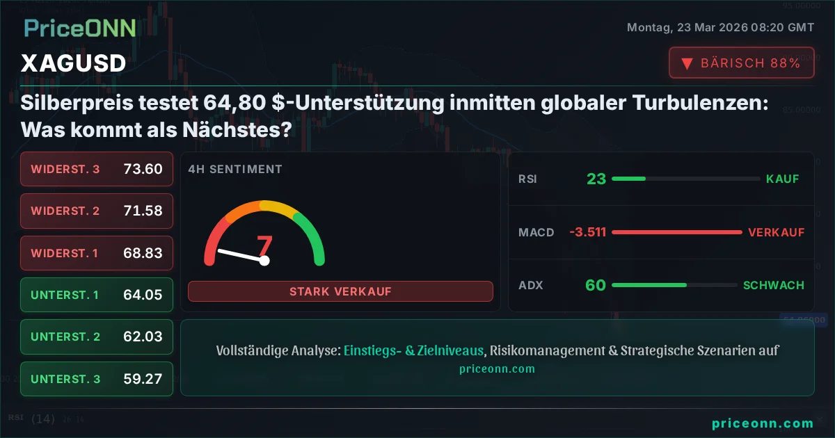 XAGUSD Technische Analyse | PriceONN